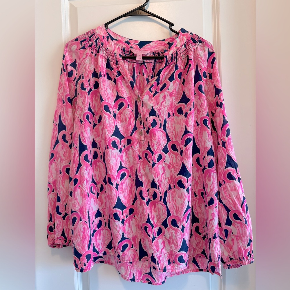 Lilly Pulitzer Elsa silk top
